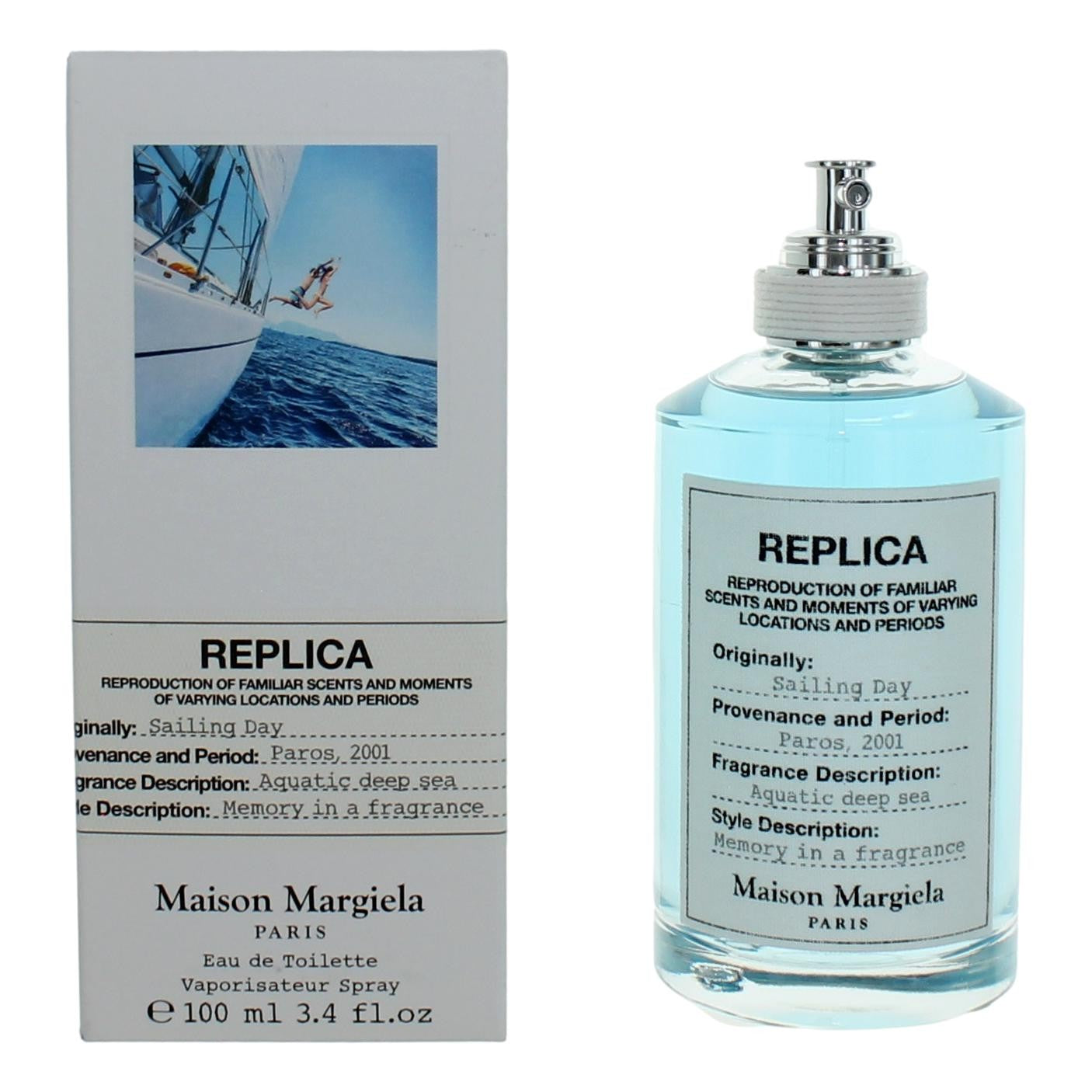 Bottle of Replica Sailing Day by Maison Margiela, 3.4 oz Eau De Toilette Spray for Unisex